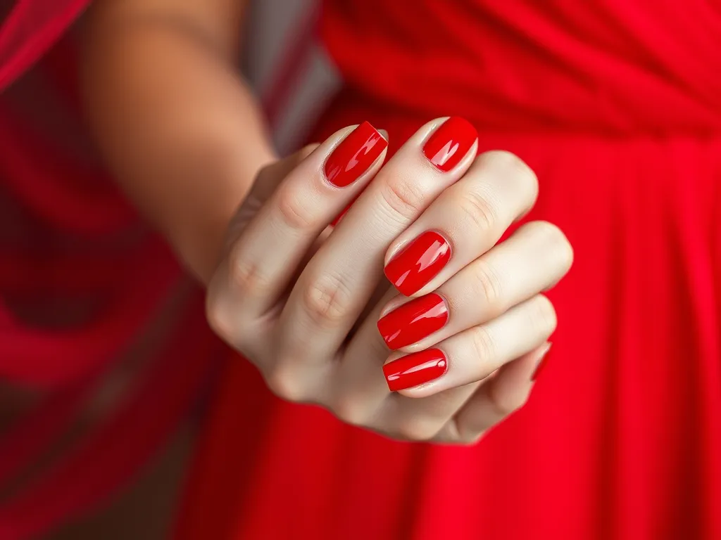 Jakie paznokcie do czerwonej sukienki?